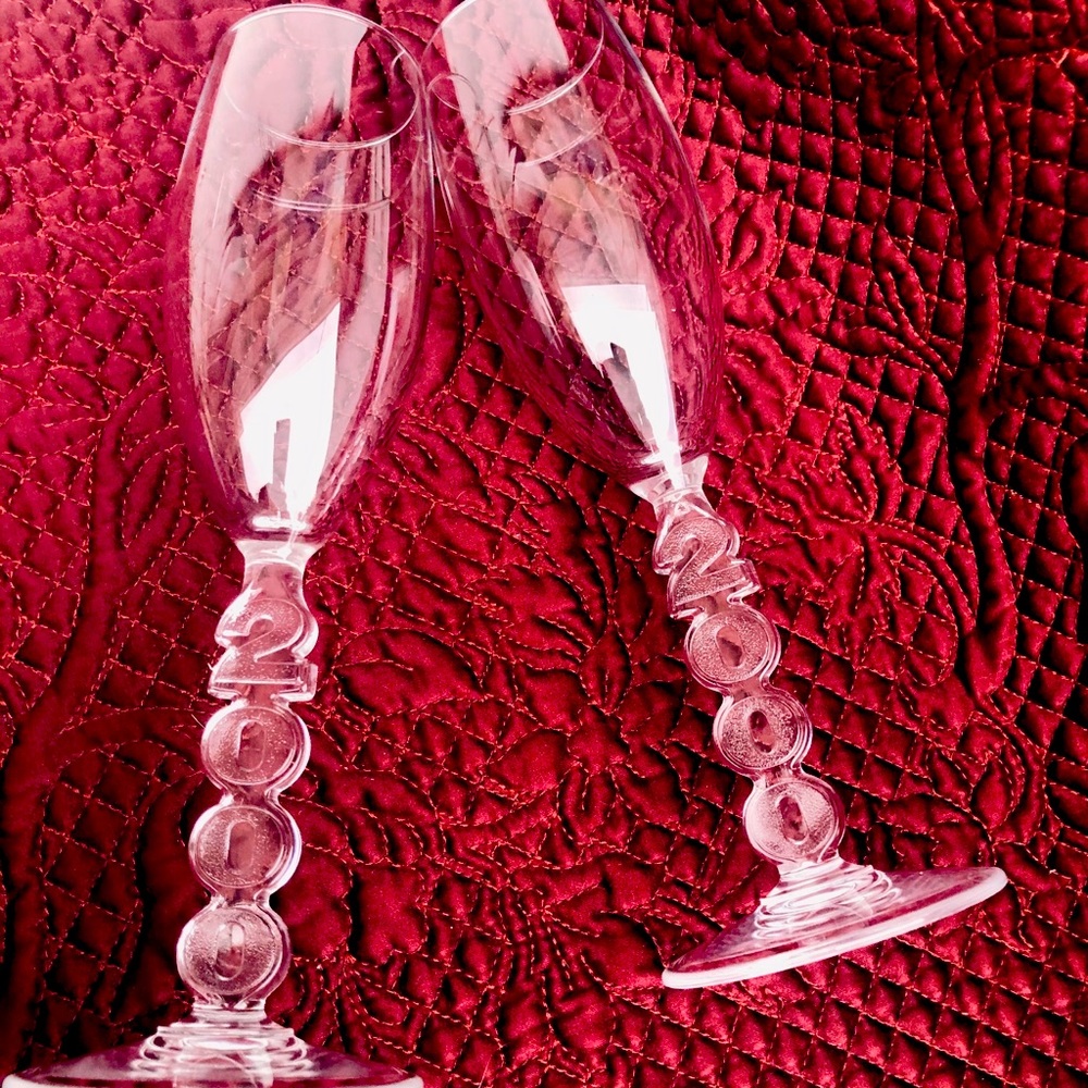 Millennium champagne glasses